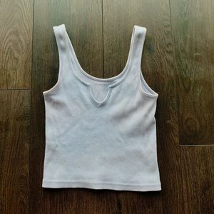 Brandy Melville baby blue crop tank top